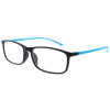 Lesehilfe / Lesebrille mit Federscharnier LENA in Schwarz/Blau +1,00 dpt