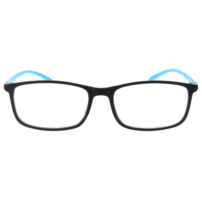 Lesehilfe / Lesebrille mit Federscharnier LENA in Schwarz/Blau +2,00 dpt