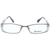 Stylische V-Design Damen - Brillenfassung 5641-ma_cr in Braun / Grün