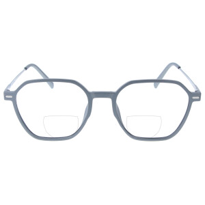 Bifokalbrille IONO aus TR90-Material wahlweise mit Sonnen-Clip und individueller Sehstärke
