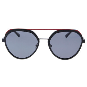 Große Metall - Fernbrille NIKKI inklusive Sonnenclip, Federscharnier und individueller Sehstärke