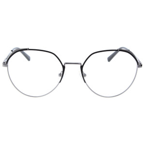 Große Metall - Fernbrille NIKKI inklusive Sonnenclip, Federscharnier und individueller Sehstärke