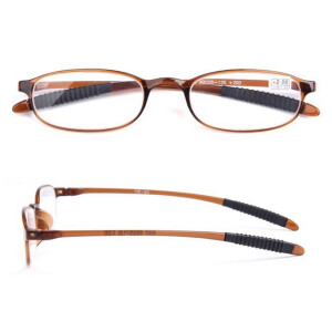 Fertiglesebrille BERT schwarz / braun schwarz +2,00 dpt