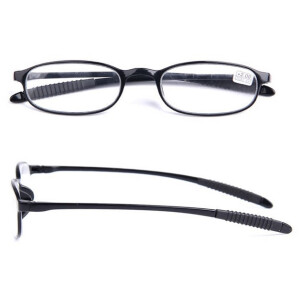 Fertiglesebrille BERT schwarz / braun schwarz +4,00 dpt