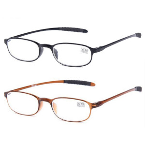 Fertiglesebrille BERT schwarz / braun schwarz +4,50 dpt