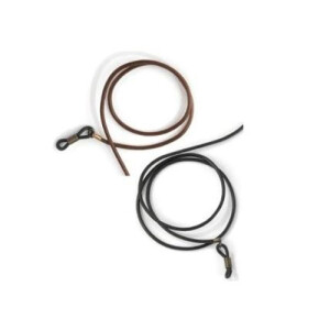 Brillenband aus Kunstleder in schwarz