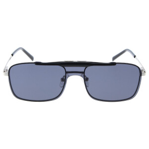 Klassische Metall - Bifokalbrille LESLEY mit schwenkbarem Sonnenclip und individueller Sehstärke