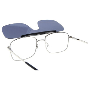 Klassische Metall - Bifokalbrille LESLEY mit schwenkbarem Sonnenclip und individueller Sehstärke