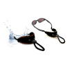schwimmfähiges Neopren-Brillenband mit Tube-Endstück in schwarz