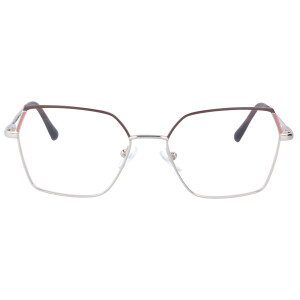Edle Metall - Lesebrille Cora mit auffälligem Rahmen und individueller Sehstärke