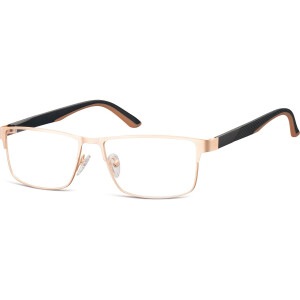 Goldene Bifokalbrille TOMKE mit Federscharnier und Sehstärke + Additon