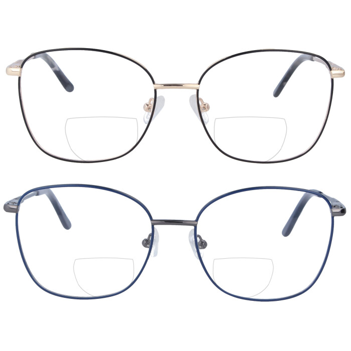Elegante Bifokalbrille Rosalie dezentem Rahmen und individueller Sehstärke