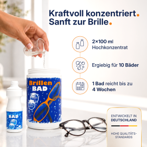 Brillenbad Vitrus - 100ml Konzentrat zum Nachfüllen (Originalflasche)