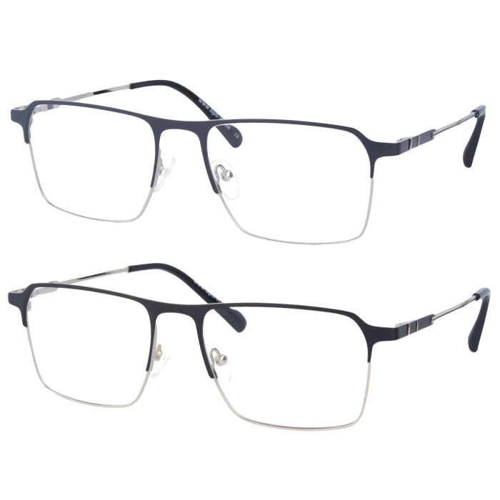 Edle Metall - Fernbrille Hansi mit Federscharnier und individueller Sehstärke