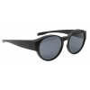 Polarisierende Überbrille / Sonnenbrille aus Kunststoff mit 100 % UV-Schutz in zwei Farben Schwarz