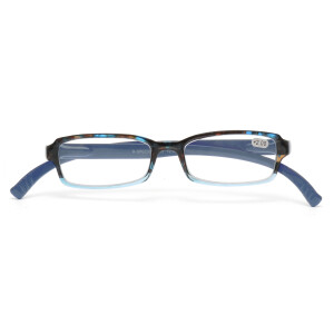Lesebrille RSPECXS SPORTREADER im sportlichen Design mit Federscharnier Blau marmoriert + 1,00 dpt