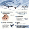 Lesebrille RSPECXS SPORTREADER im sportlichen Design mit Federscharnier Blau marmoriert + 1,50 dpt