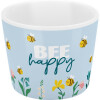 Niedlicher Sheepworld Eierbecher aus Porzellan mit lustigem Spruch "Bee Happy"