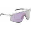 Sportbrille Leader LOPE in Grau mit Verglasungsclip und  lila verspiegelt