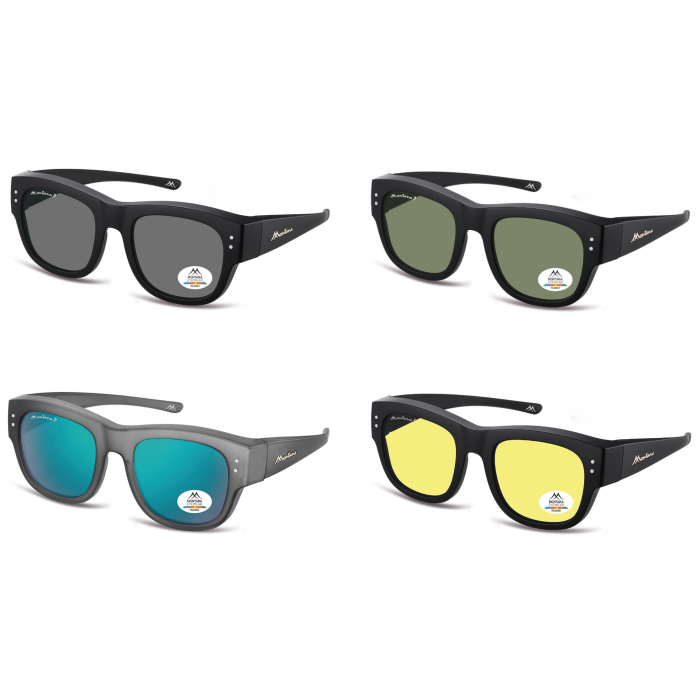 Polarisierende Montana Sonnenbrille / Überbrille inklusive Etui in drei Farben