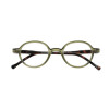 Moderne Fertiglesebrille GREEN LINE PURE aus recycelten Material mit Federscharnier Grün / Havanna + 1,50 dpt