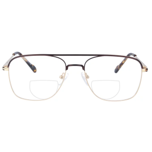 Schicke Metall - Bifokalbrille Tamme mit Doppelsteg und...