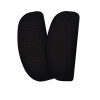 Nasenpad in D-Form zum Aufkleben mit Anti-Rutsch Setex-Technologie - 3M Silikon Schwarz 1,8 mm