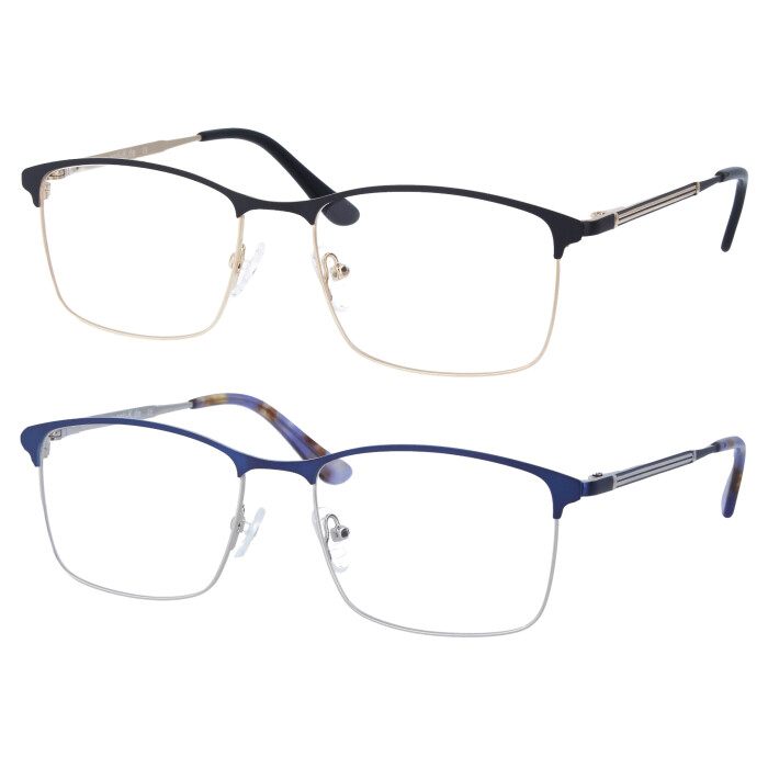 Schicke Metall- Lesebrille Daniela mit Federscharnier und individueller Sehstärke