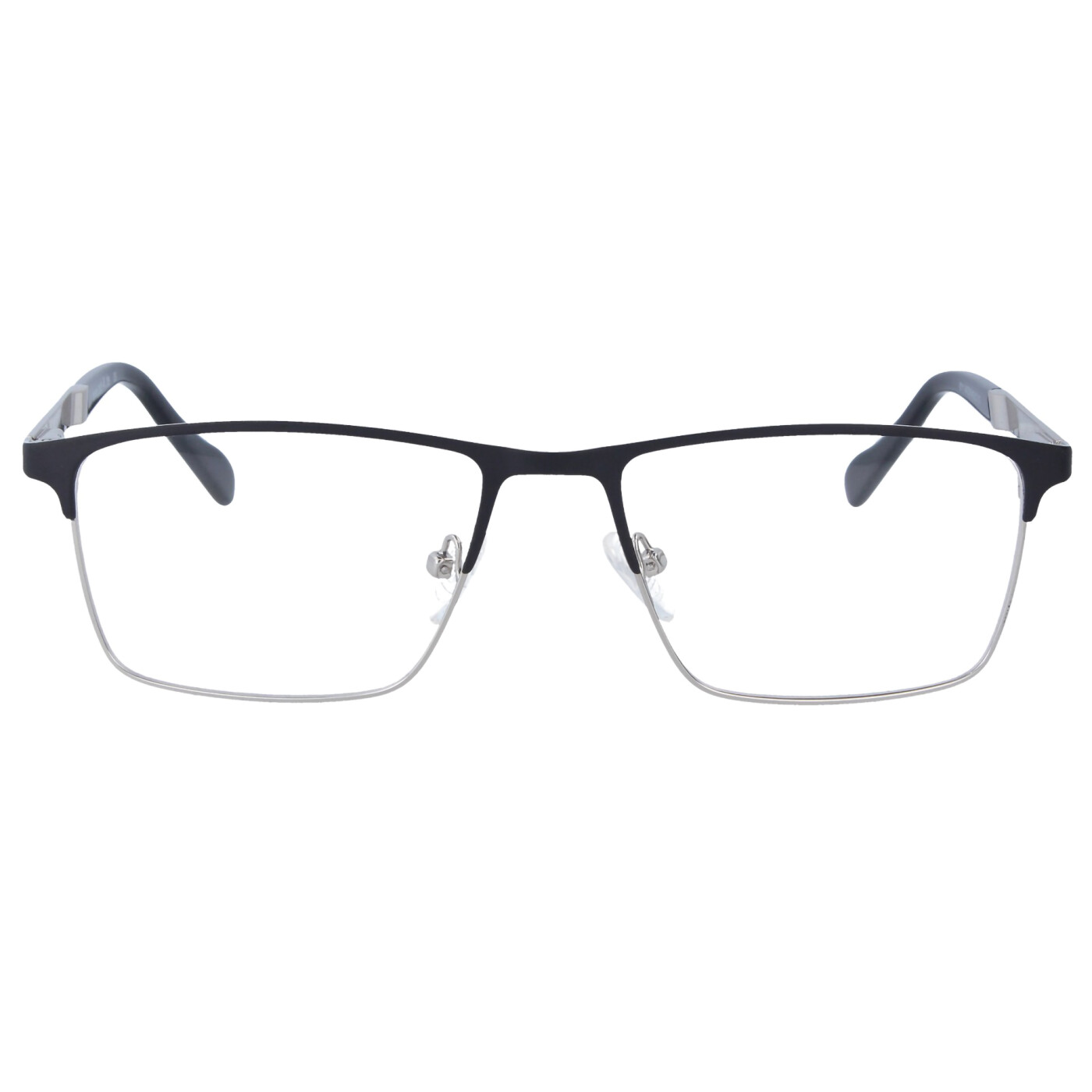Halb-randlose Lesebrille Für Herren Mit Federscharnier - Metallgestell In Schwarz, Silber Oder Gunmetal