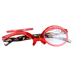 Schminkbrille / Schminkhilfe aus Kunststoff mit 2 klappbaren Gläsern in verschiedenen Stärken