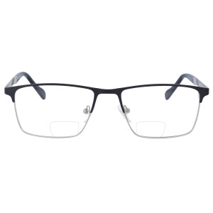 Klassische Metall- Bifokalbrille Benjamin mit Federscharnier und individueller Sehstärke