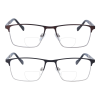 Klassische Metall- Bifokalbrille Benjamin mit Federscharnier und individueller Sehstärke