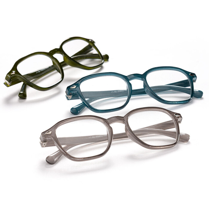 Hochwertige Lesehilfe / Lesebrille JULIUS mit Federscharnier in 3 ansprechenden Farben