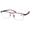 Schlichte Nylor-Fertiglesebrille mit einfacher Entspiegelung und Blaulichtfilter in Rot + 1,50 dpt