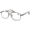 Schlichte Fertiglesebrille mit einfacher Entspiegelung und Blaulichtfilter in Rot + 3,00 dpt