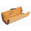 Stylische Hartschalen-Brillenetui mit Druckknopf in 3 Farben Beige