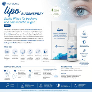 meineLinse LIPO Augenspray – Sanfte Pflege für trockene und empfindliche Augen, 10 ml