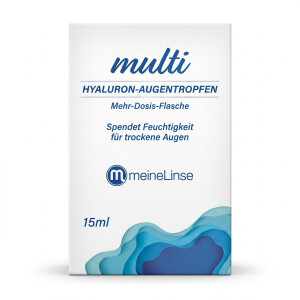 meineLinse "MULTI" Hyaluron - Augentropfen für empfindliche und trockene Augen 15 ml