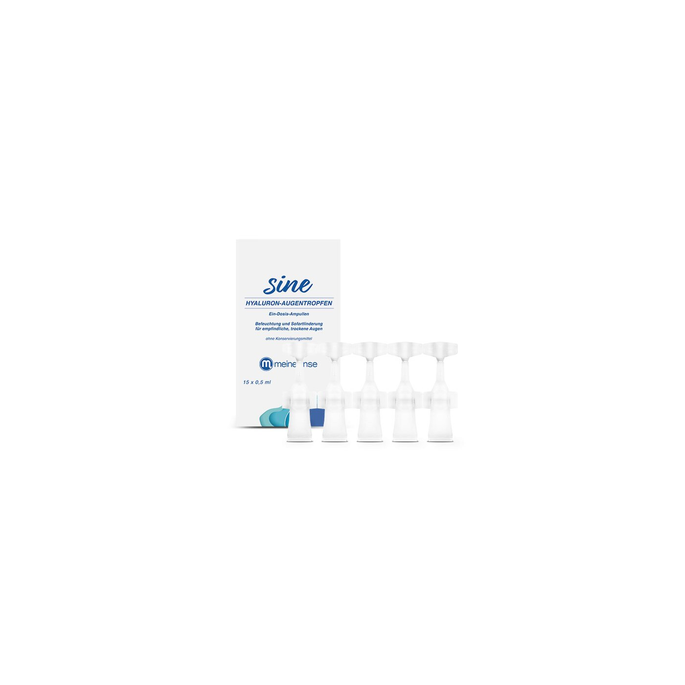 meineLinse "sine" Hyaluron-Augentropfen fr empfindliche und trockene