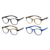 Moderne Lesebrille MNR1 aus hochwertigem Kunststoff mit Federscharnier und praktischer Nackenhalterfunktion
