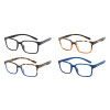Stilvolle Vollrand-Lesebrille MNR2 aus robustem Kunststoff mit flexiblem Federscharnier und Nackenhalterfunktion