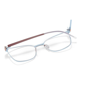 Etnia Barcelona SILVI 520 in Bordeaux - Hellblau 52/18 Vollrand mit Federscharnier