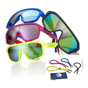 Kinder-Sportsonnenbrille Floating mit verspiegelten...