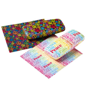 Victoria Buntes Hartschalenetui mit Peace-Bezug und...