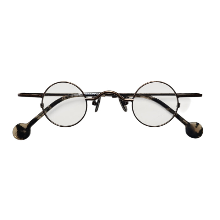 Ausgefallene Brillenfassung Dr. Schmidt aus Metall in Bronze