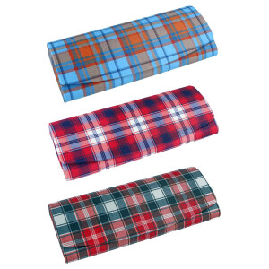 Stilvolles Brillenetui im Karodesign mit praktischem...