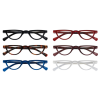 Stilvolle Fertiglesebrille LUNO aus recyceltem Kunststoff mit Federscharnier und Einstecketui