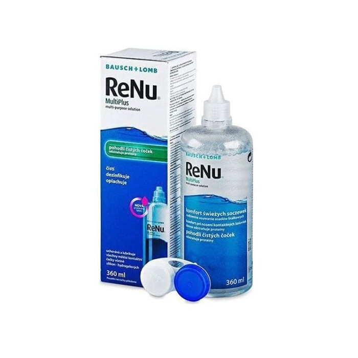 Bausch + Lomb ReNu MultiPlus Kontaktlinsenpflegemittel Kombilösung, weiche Linsen, Einzelflasche 1 x 360 ml