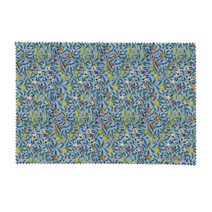 Brillenputztuch aus Microfaser von FRIDOLIN "William Morris: Granatapfel" 12,5 x 17,5 cm