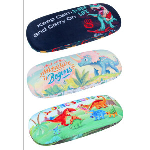 Niedliches Kinder - Hartschalenetui mit 3 Dinosaurier -...